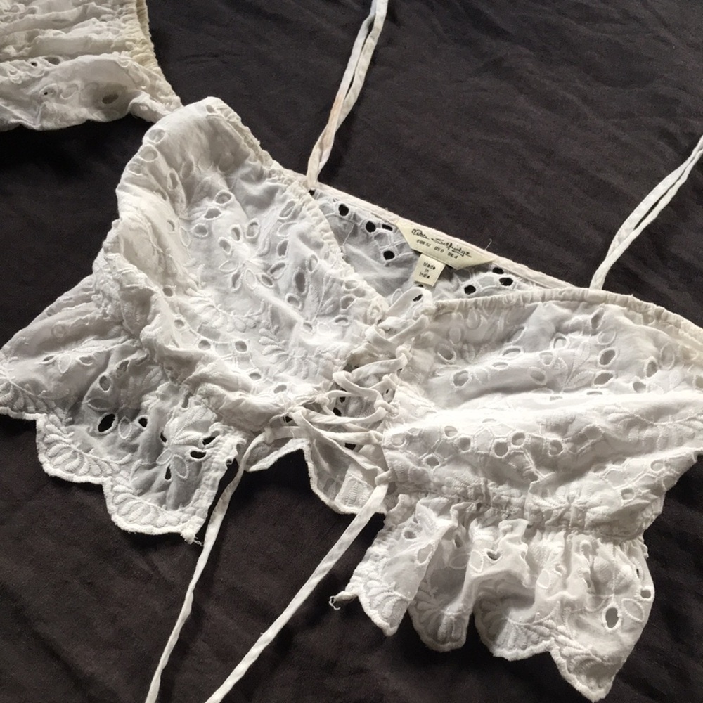 Miss Selfridge broiderie bardot beach top - Picture 4 of 5